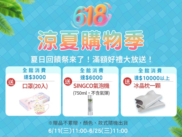 618滿額贈