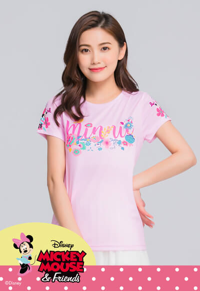 浪漫米妮防曬排汗涼感衣(戀愛粉 女S-2XL) 浪漫米妮防曬排汗涼感衣(戀愛粉 女S-2XL)